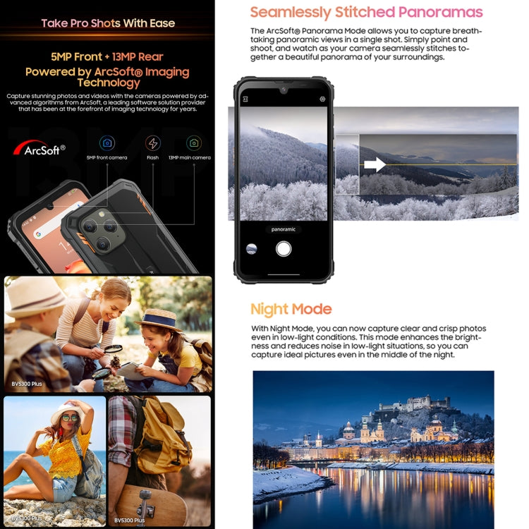 Blackview BV5300 Plus, IP68/IP69K/MIL-STD-810H, 6.1 inch Android 13 MediaTek Helio G72 Octa Core, Network: 4G, OTG Blackview BV5300 Plus, IP68/IP69K/MIL-STD-810H, 6.1 inch Android 13 MediaTek Helio G72 Octa Core, Network: 4G, OTG